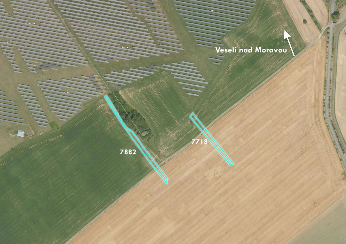 Prodej pozemku 1193 m², Veselí-Předměstí · Veselí nad Moravou