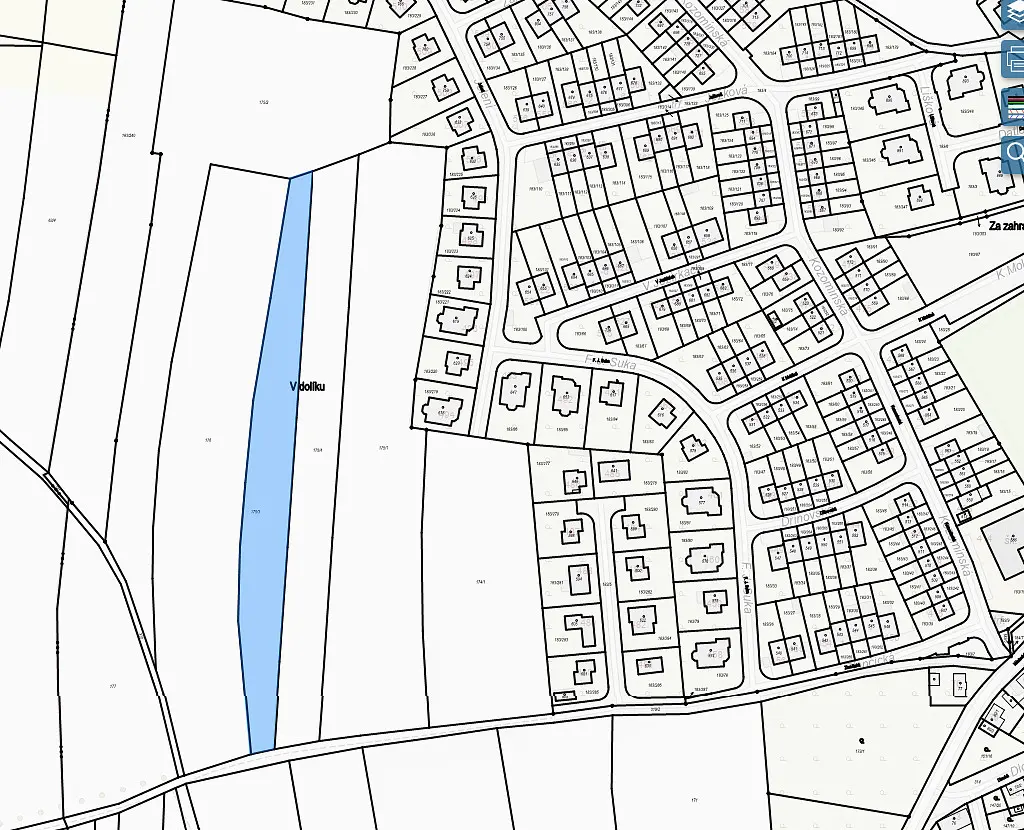 Prodej pozemku 5055 m², Postřižín · okres Mělník