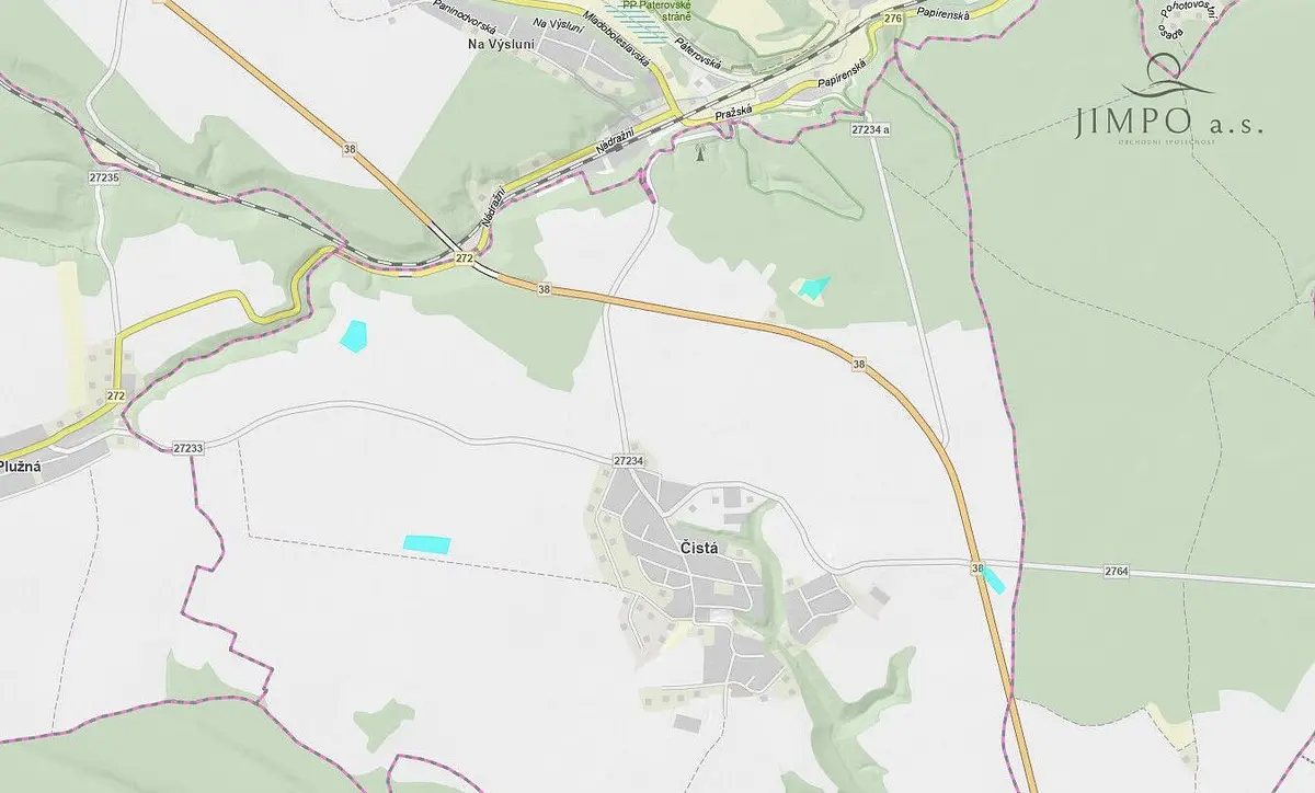 Prodej pozemku 15301 m², Čistá · okres Mladá Boleslav