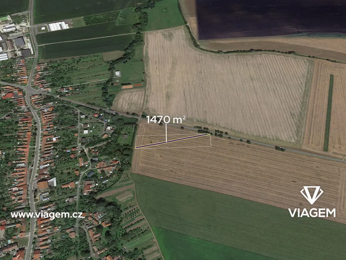 Prodej pozemku 882 m², Horní Němčí · okres Uherské Hradiště
