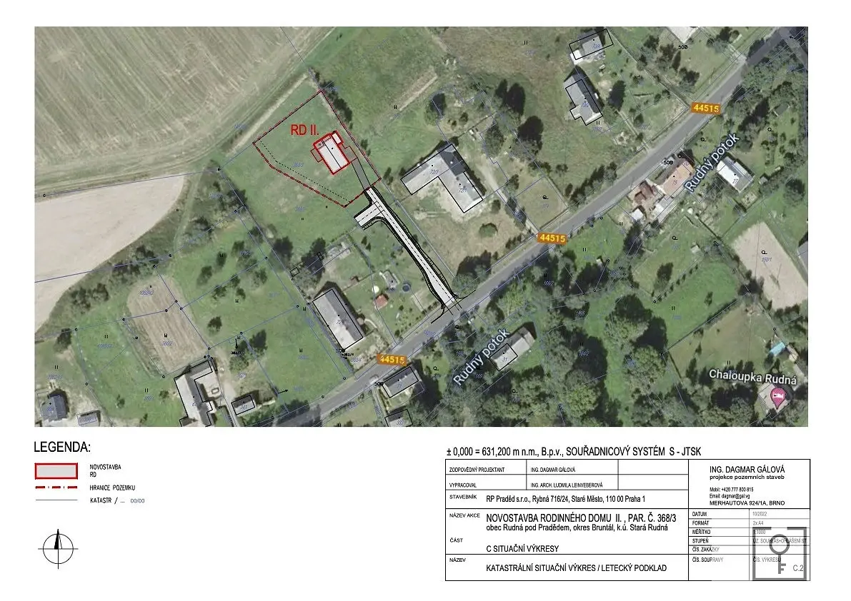 Prodej pozemku 802 m², Rudná pod Pradědem - Stará Rudná · okres Bruntál