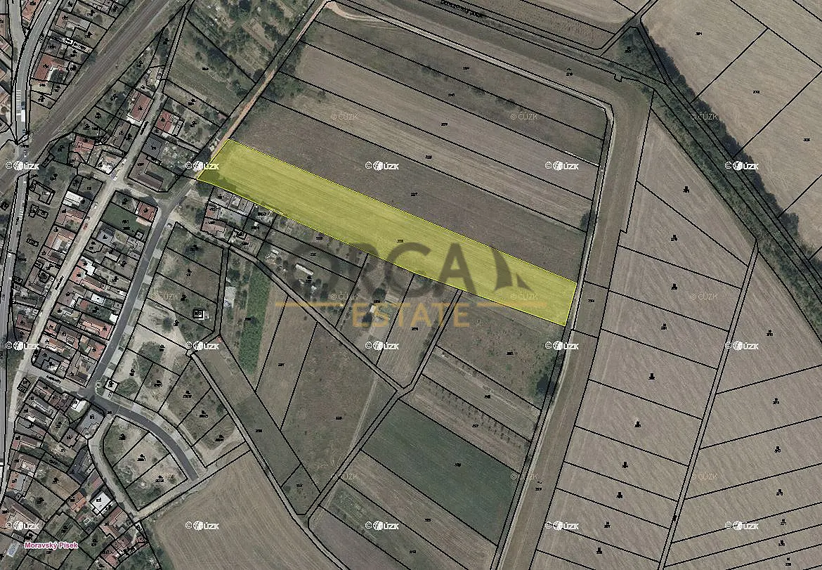 Prodej pozemku 2422 m², Moravský Písek · okres Hodonín