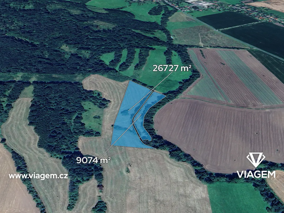 Prodej pozemku 6464 m², Kravaře · okres Česká Lípa