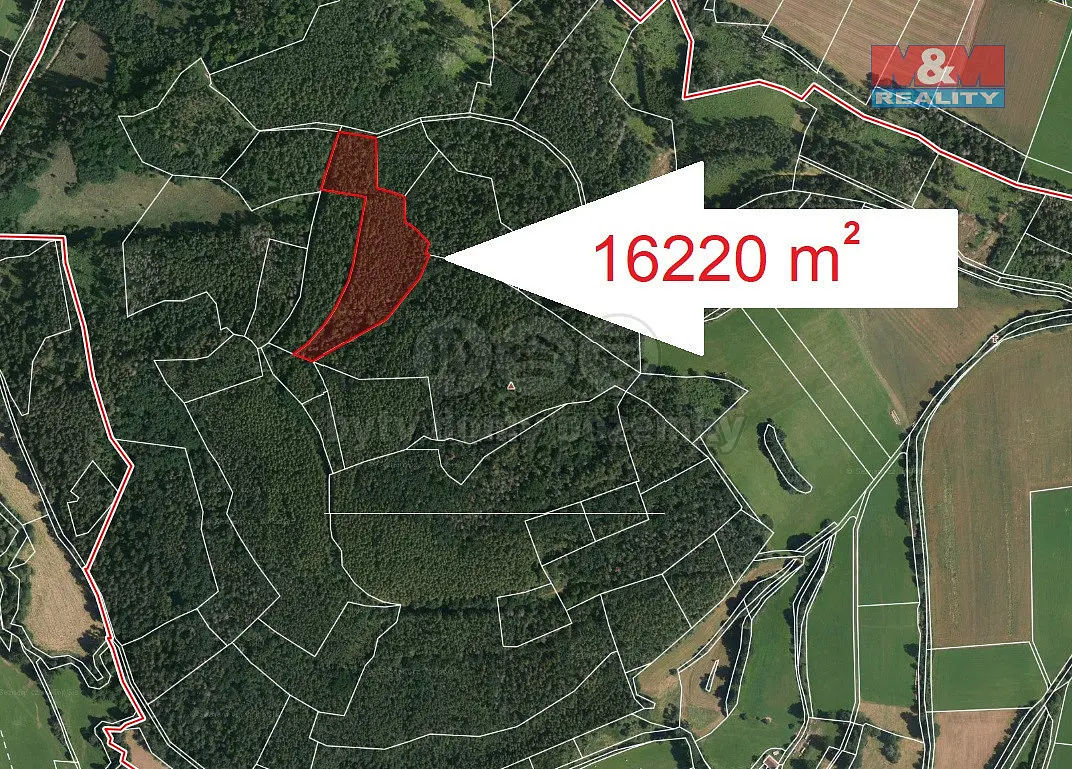 Prodej pozemku 16220 m², Mezihoří u Týnčan · Petrovice