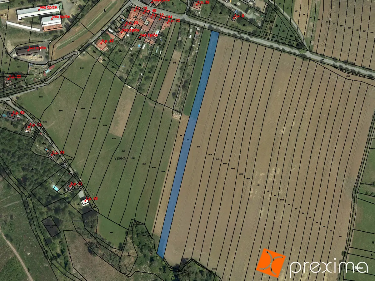 Prodej pozemku 1195 m², Lhota u Lysic · okres Blansko