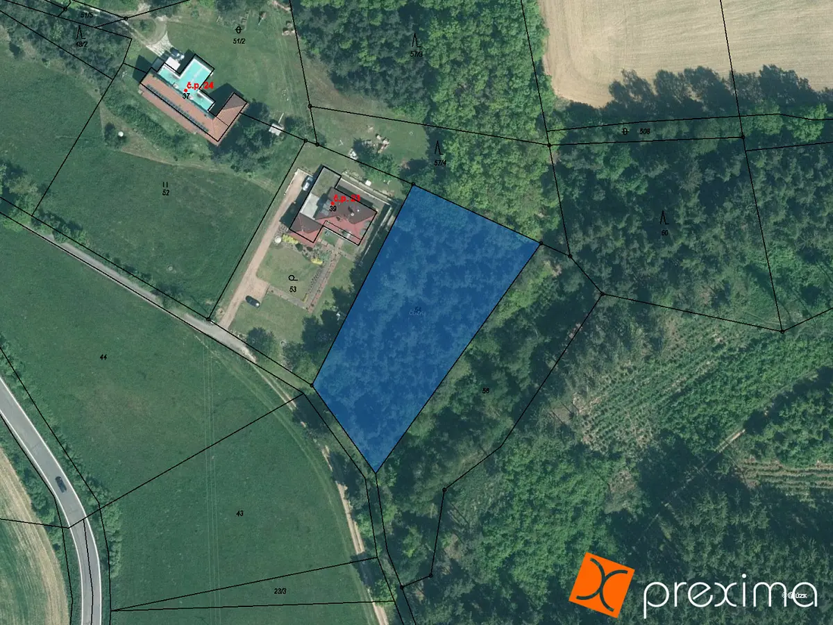 Prodej pozemku 61 m², Únice · okres Strakonice