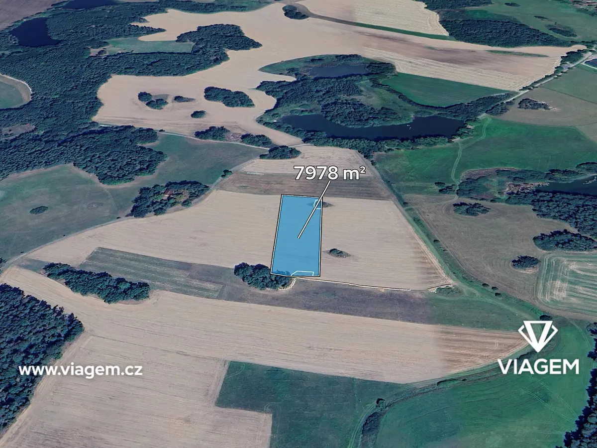 Prodej pozemku 6205 m², Chanovice · okres Klatovy