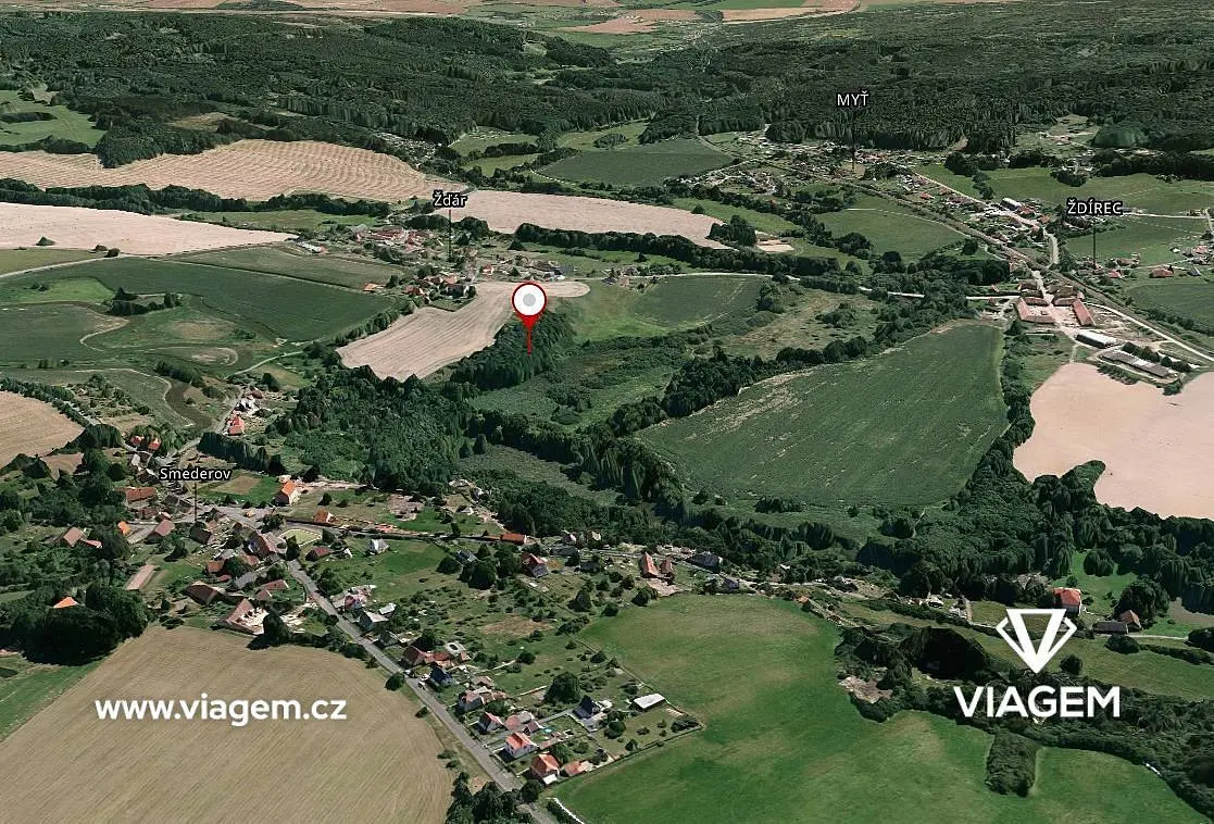 Prodej pozemku 2875 m², Ždírec · okres Plzeň-Jih