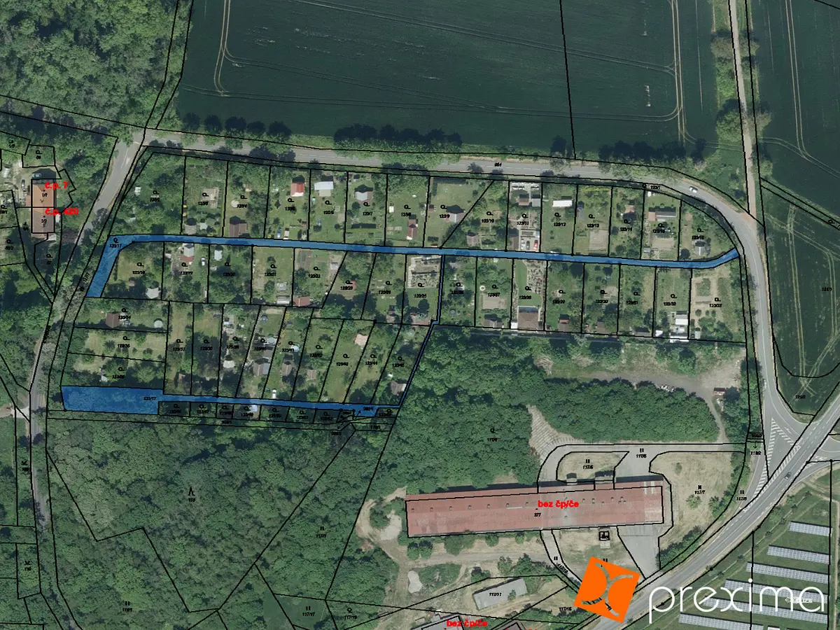 Prodej pozemku 56 m², Peruc · okres Louny