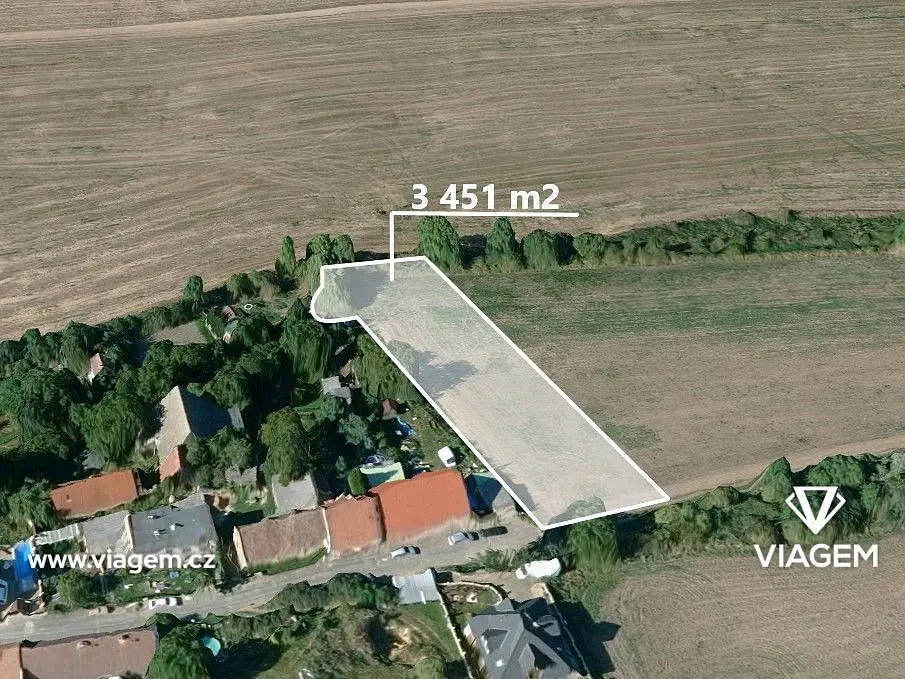 Prodej pozemku 345 m², Hrdlív · okres Kladno