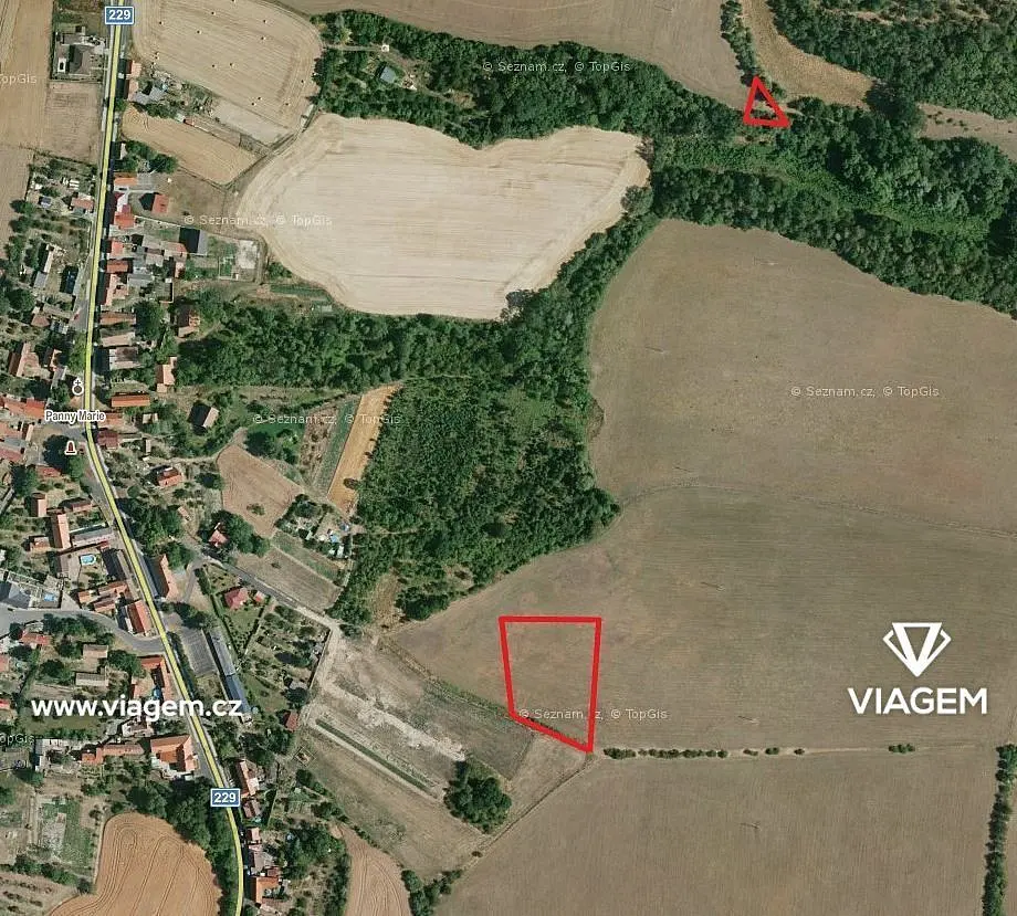 Prodej pozemku 1036 m², Zbrašín · okres Louny
