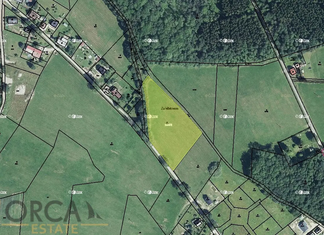 Prodej pozemku 2638 m², Žacléř · okres Trutnov