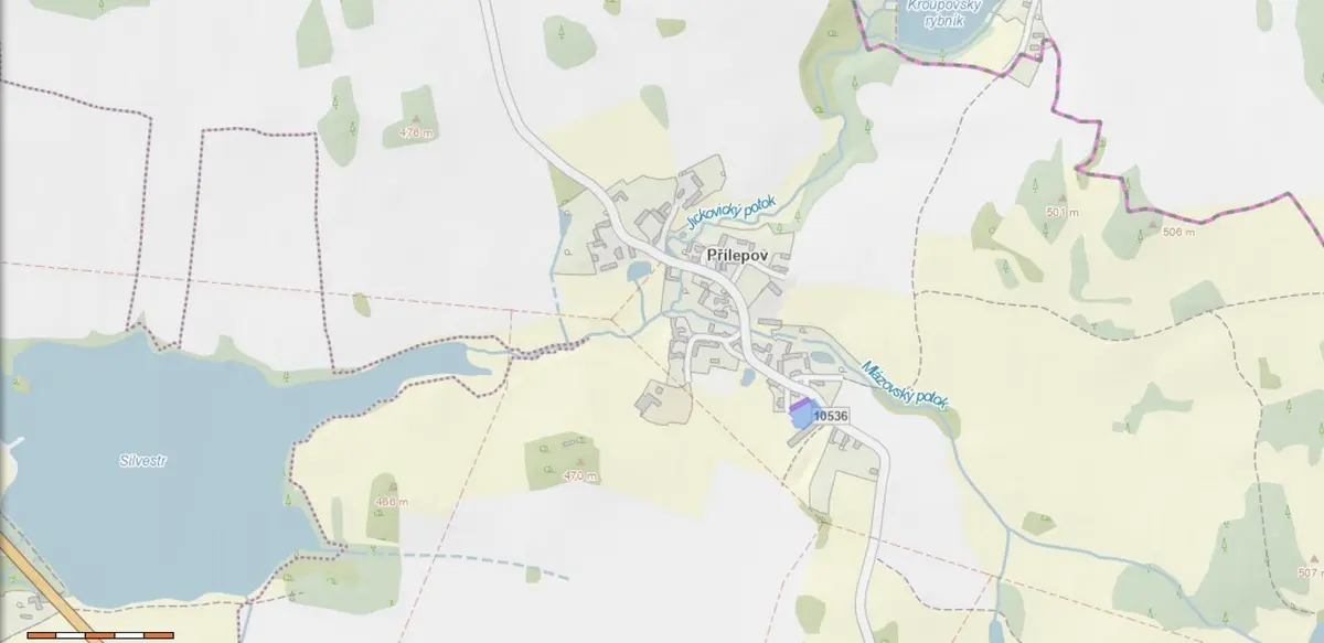 Prodej pozemku 93206 m², Přílepov · Kostelec nad Vltavou