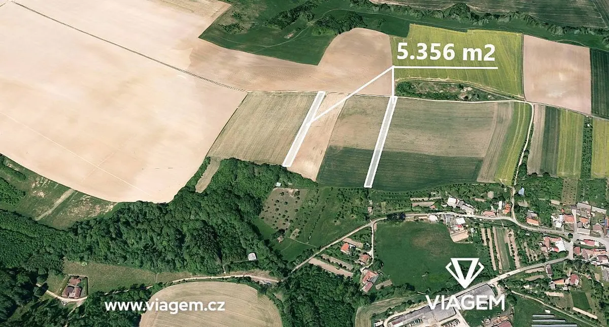 Prodej pozemku 2678 m², Mrlínek · okres Kroměříž