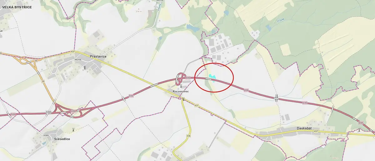 Prodej pozemku 5689 m², Daskabát