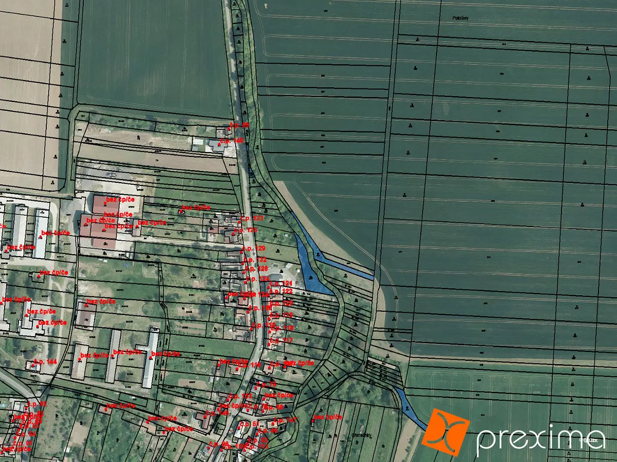 Prodej pozemku 65 m², Prasklice · okres Kroměříž