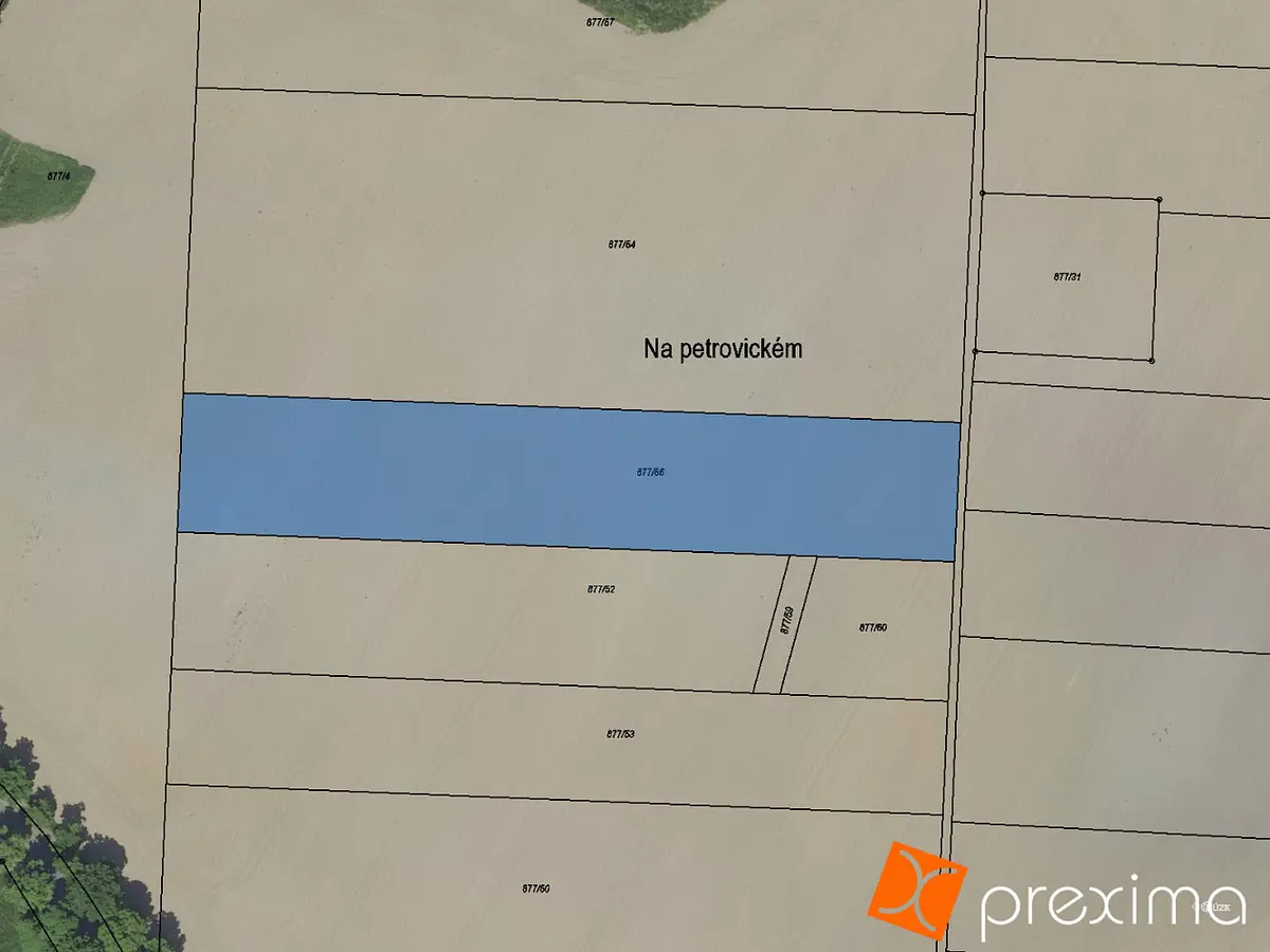 Prodej pozemku 2543 m², Bystřice · okres Benešov