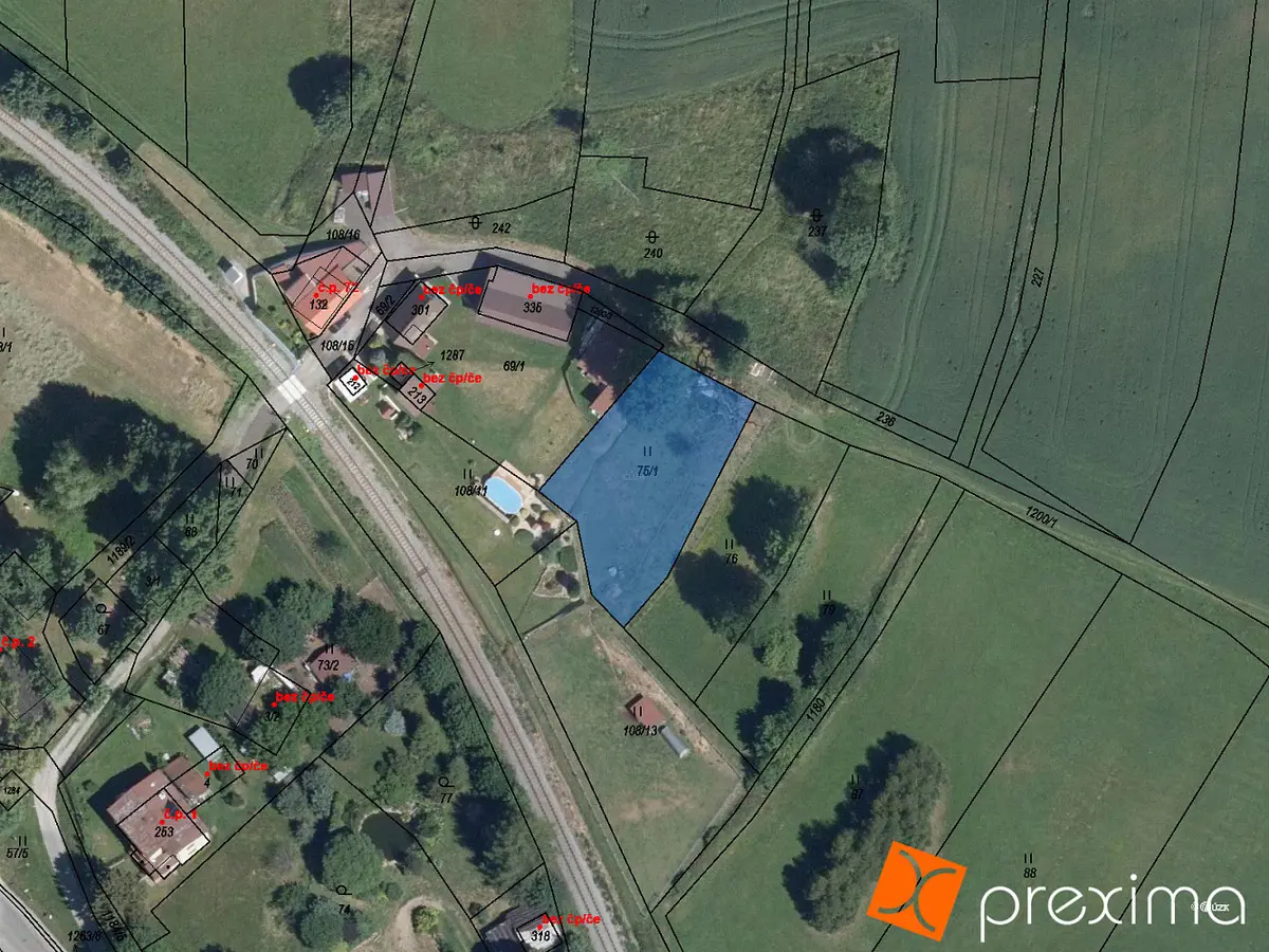 Prodej pozemku 90 m², Vítanov · okres Chrudim