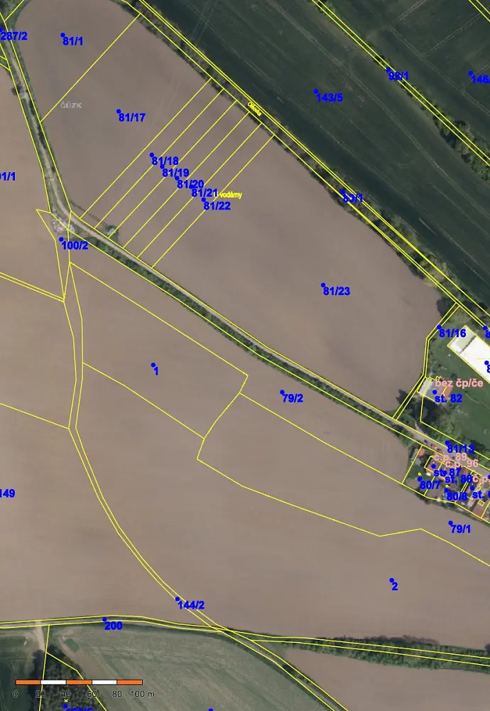 Prodej pozemku 722 m², Neděliště · okres Hradec Králové