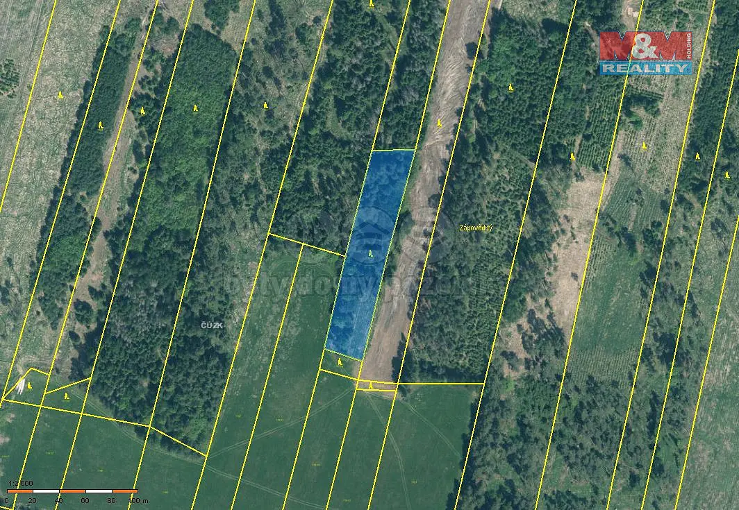 Prodej pozemku 993 m², Jetětice · okres Písek
