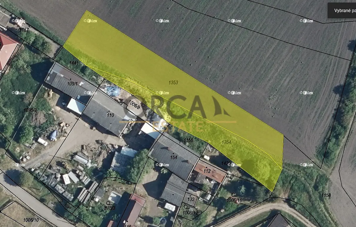 Prodej pozemku 2345 m², Bílence · okres Chomutov