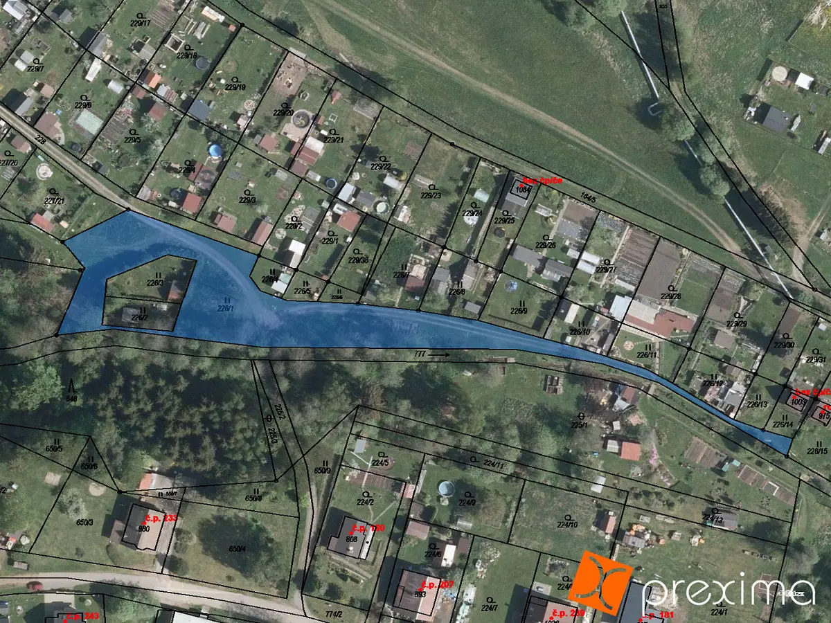 Prodej pozemku 151 m², Radvanice · okres Trutnov
