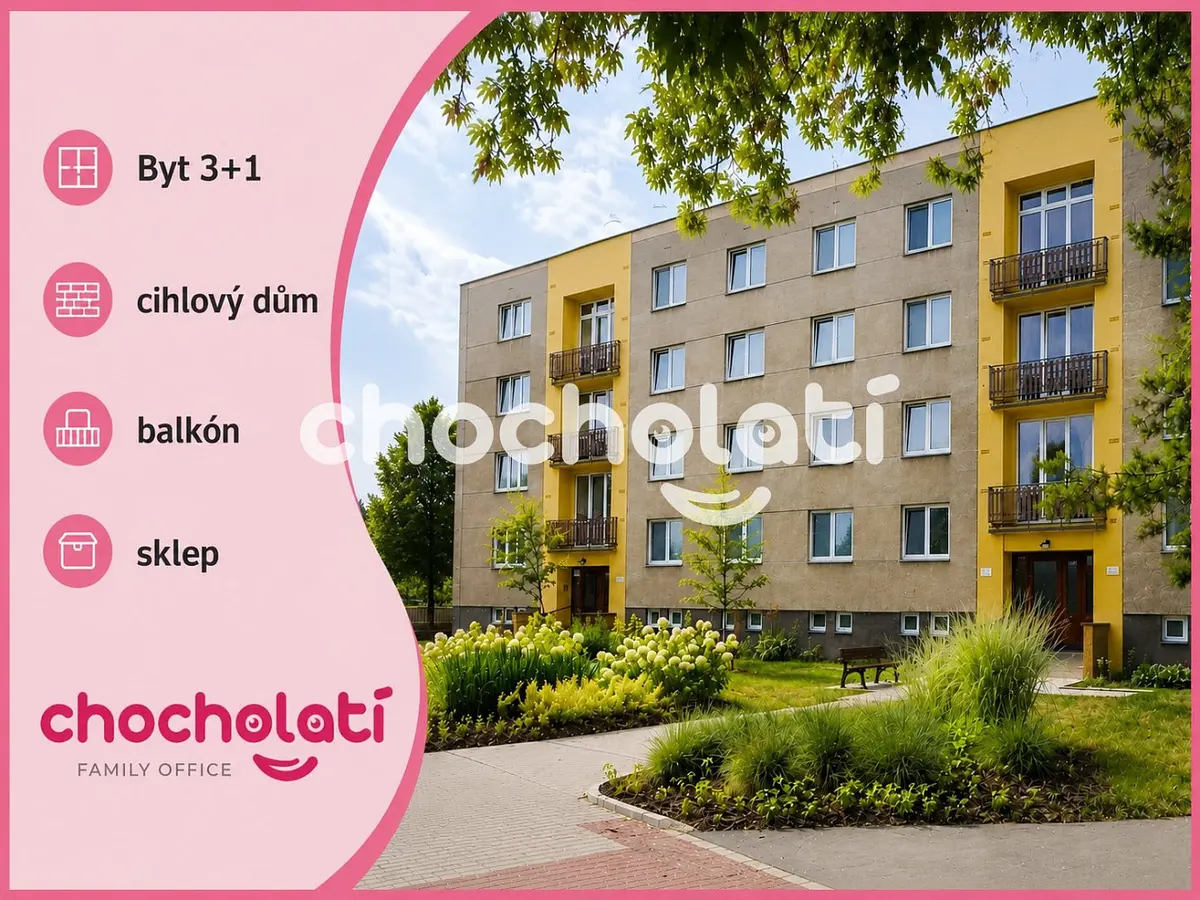 Prodej bytu 3+1 72 m², Rumunská · Studánka · Pardubice