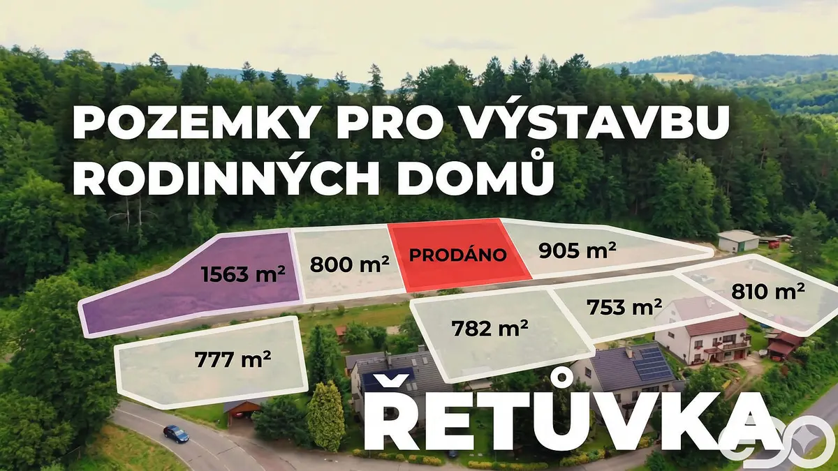 Prodej pozemku 563 m², Řetůvka · okres Ústí nad Orlicí