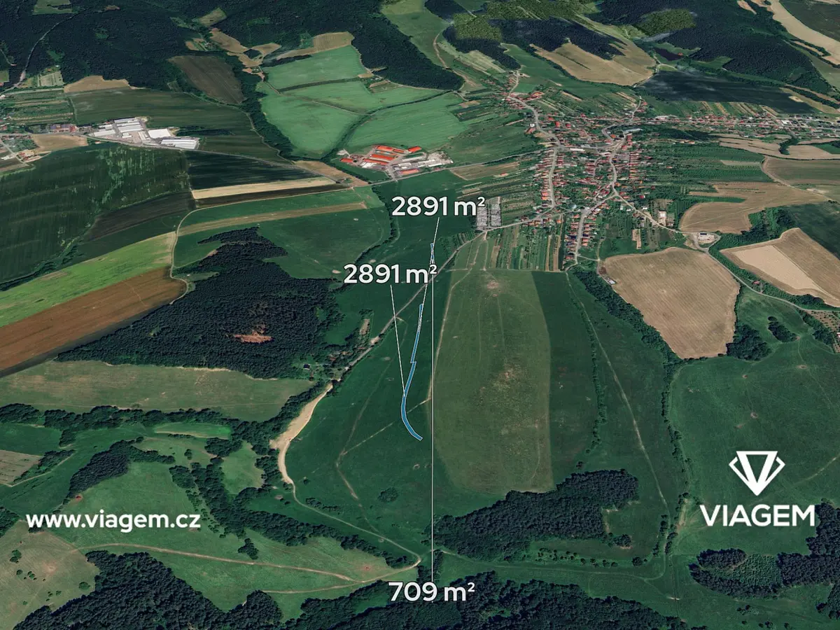 Prodej pozemku 600 m², Újezd · okres Zlín