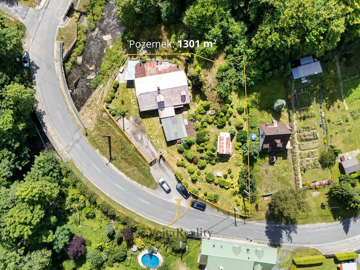 Prodej pozemku 1301 m², Hrubá Voda · Hlubočky