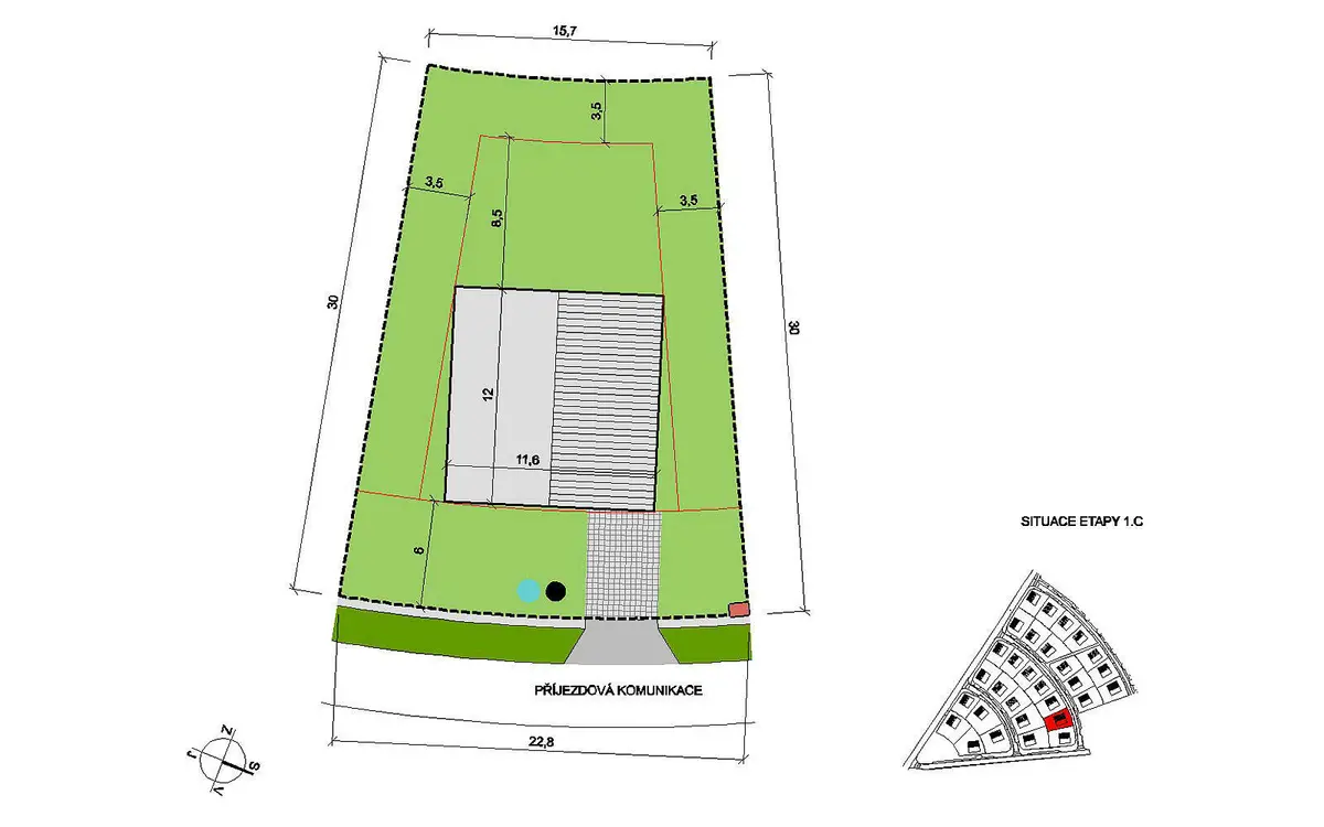 Prodej pozemku 818 m², Choťánky · okres Nymburk