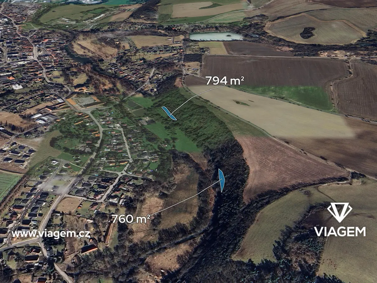Prodej pozemku 1554 m², Hradiště u Blovic · Blovice