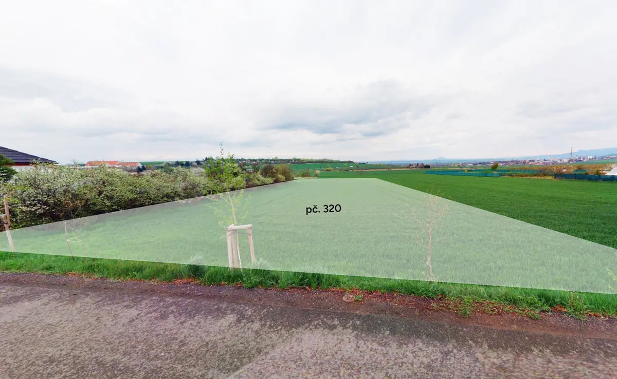 Prodej pozemku 733 m², Trnovany · okres Litoměřice