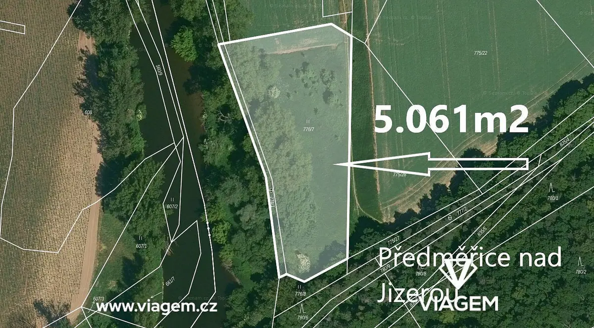 Prodej pozemku 5061 m², Předměřice nad Jizerou