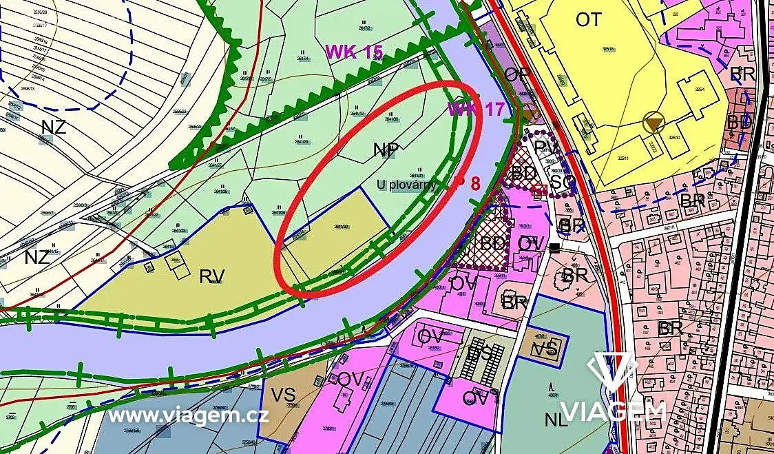 Prodej pozemku 1669 m², Soběslav · okres Tábor