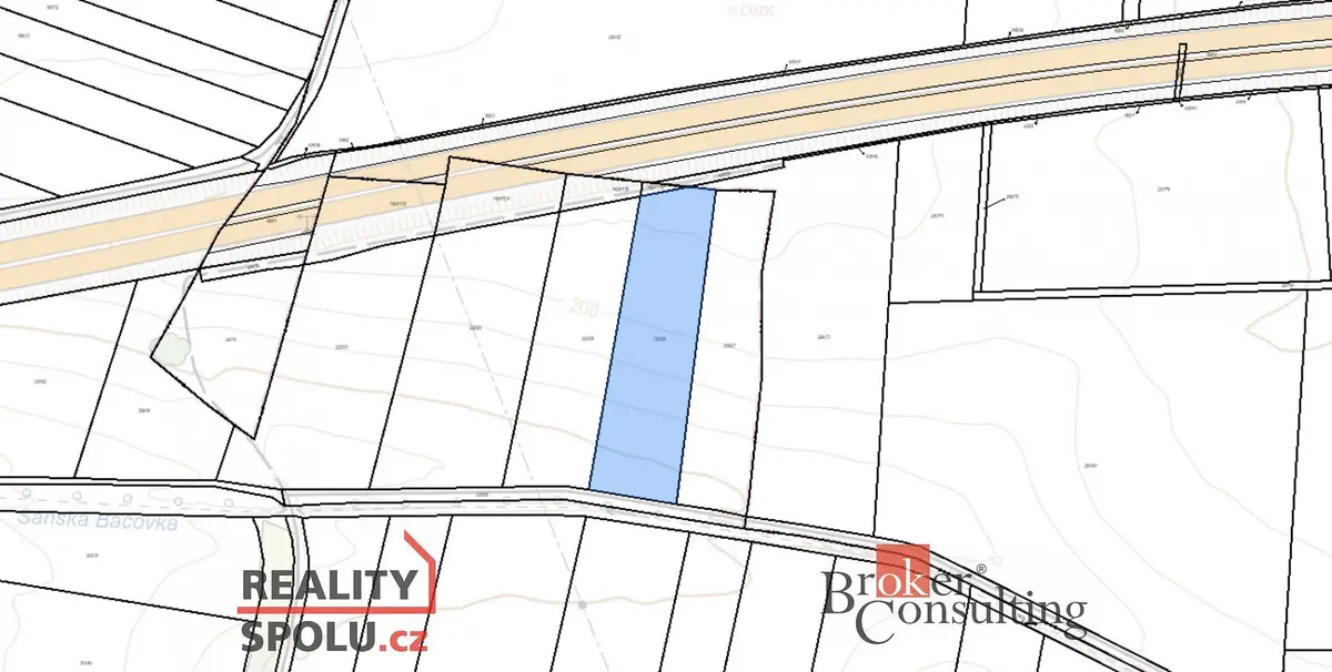 Prodej pozemku 499 m², Sány · okres Nymburk
