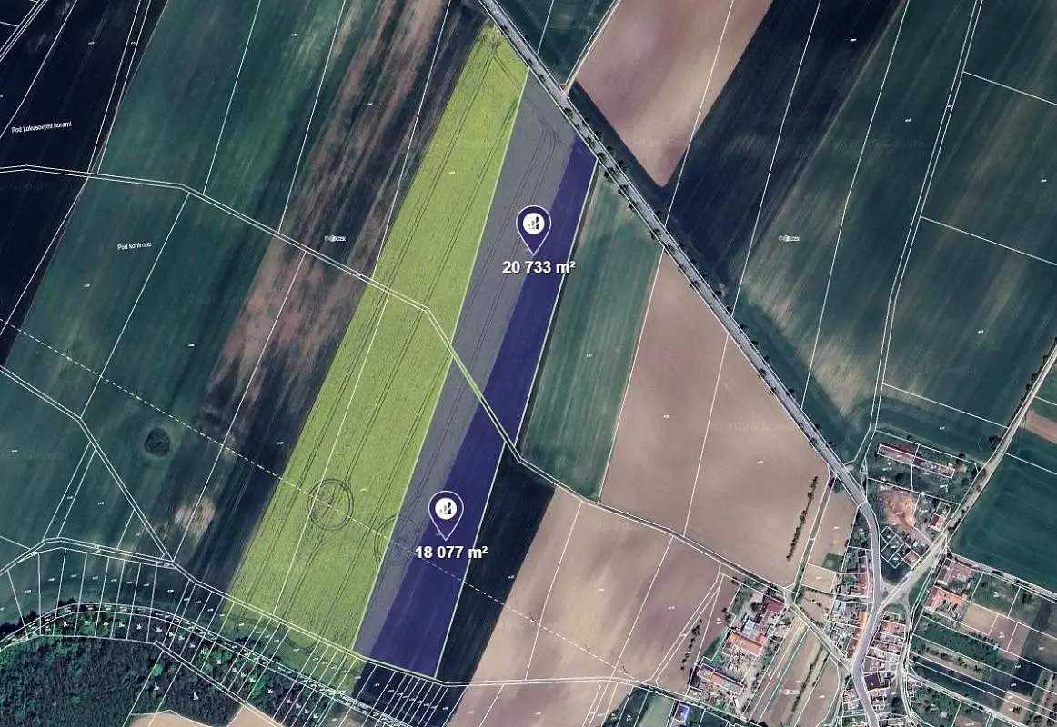Prodej pozemku 7762 m², Kadov · okres Znojmo