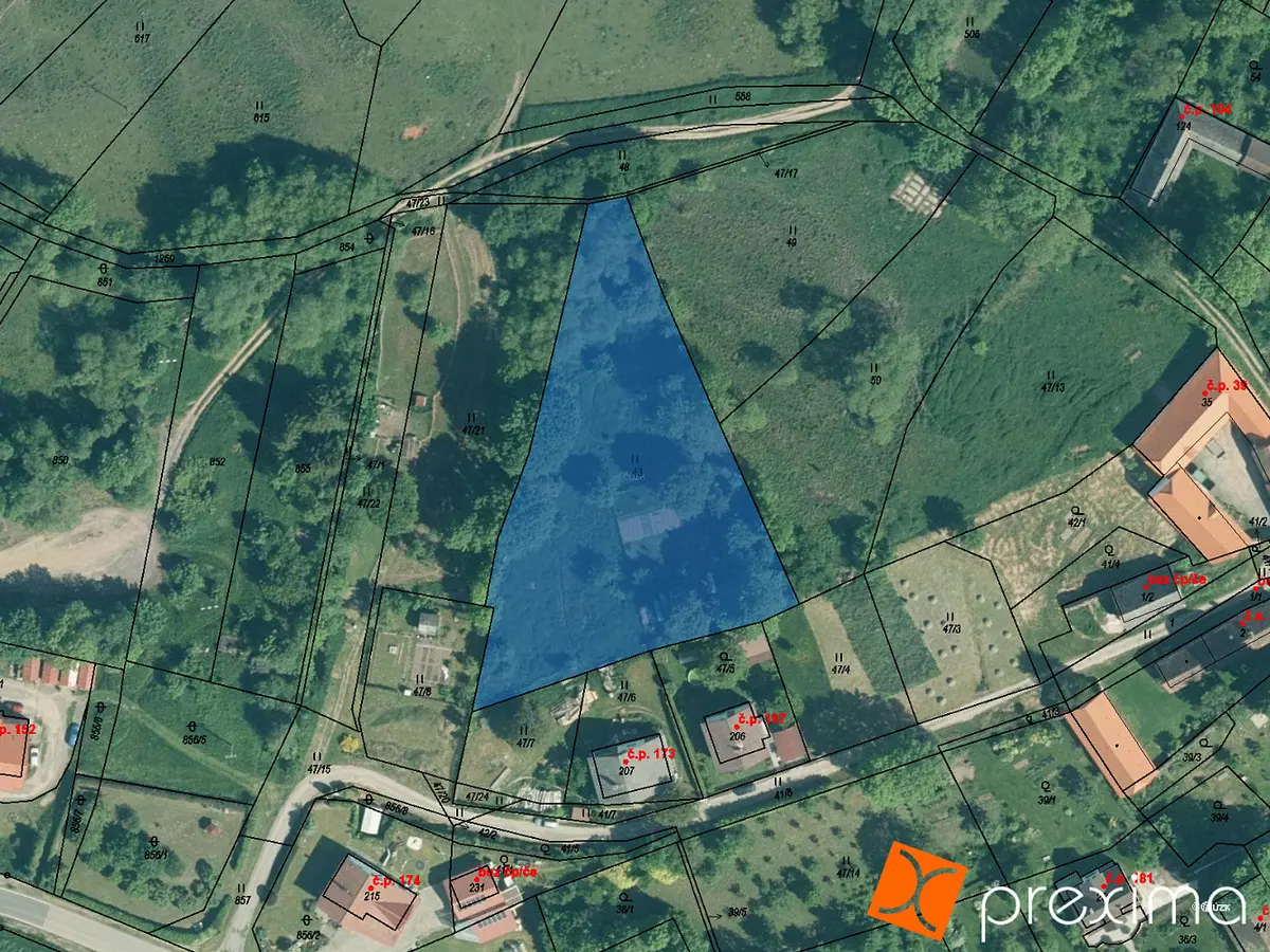Prodej pozemku 622 m², Strašín · okres Klatovy