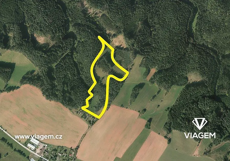 Prodej pozemku 3072 m², Borovnička · okres Trutnov