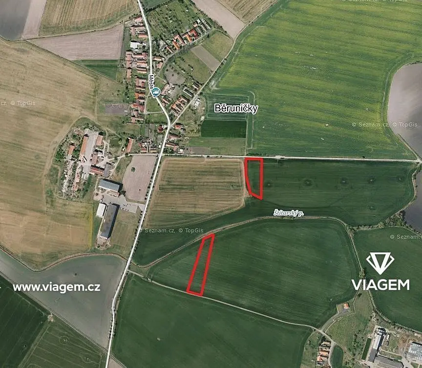 Prodej pozemku 721 m², Běrunice · okres Nymburk