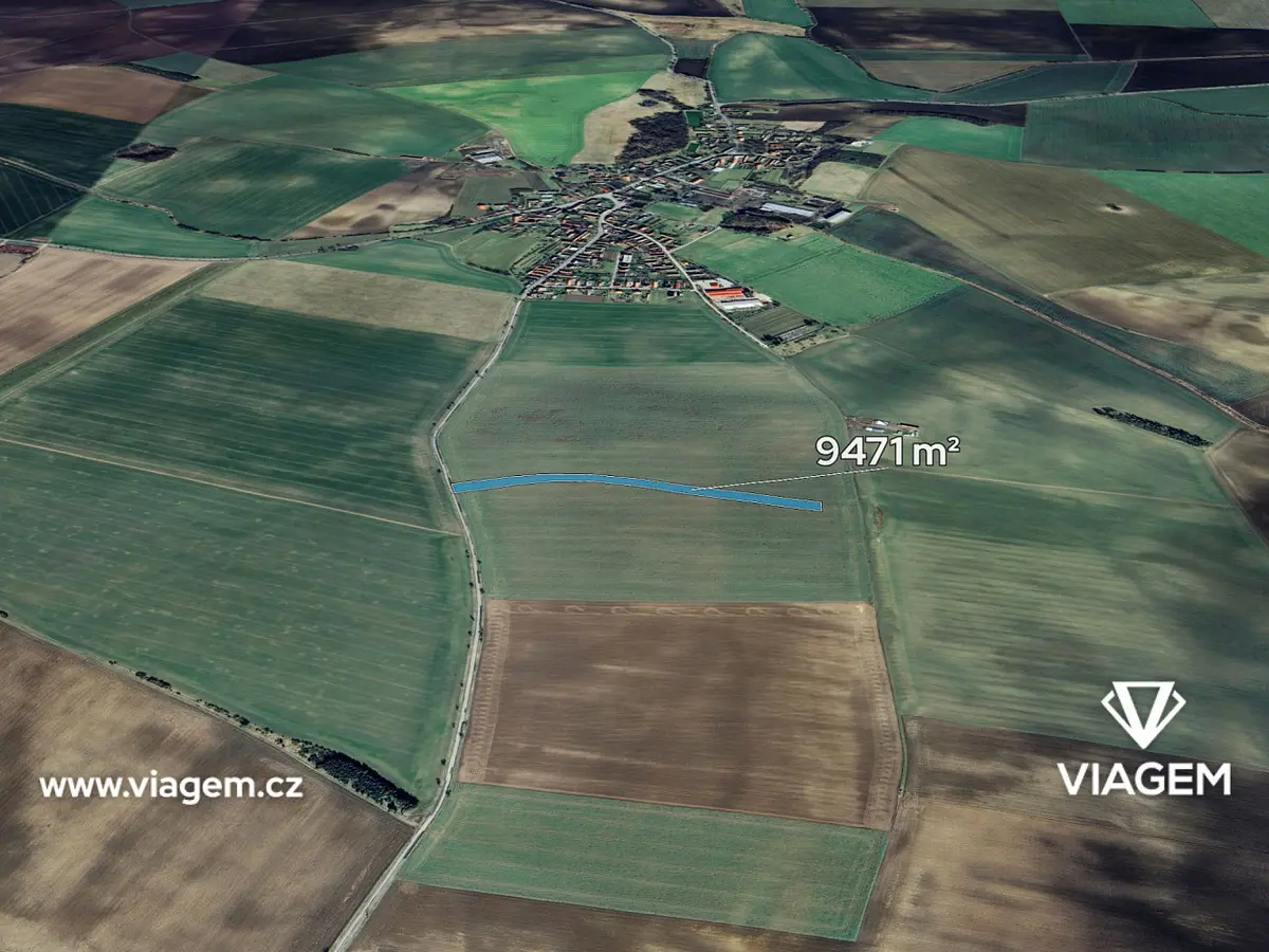 Prodej pozemku 4735 m², Jíkev · okres Nymburk