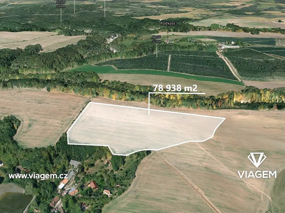 Prodej pozemku 26312 m², Dolní Bousov · okres Mladá Boleslav