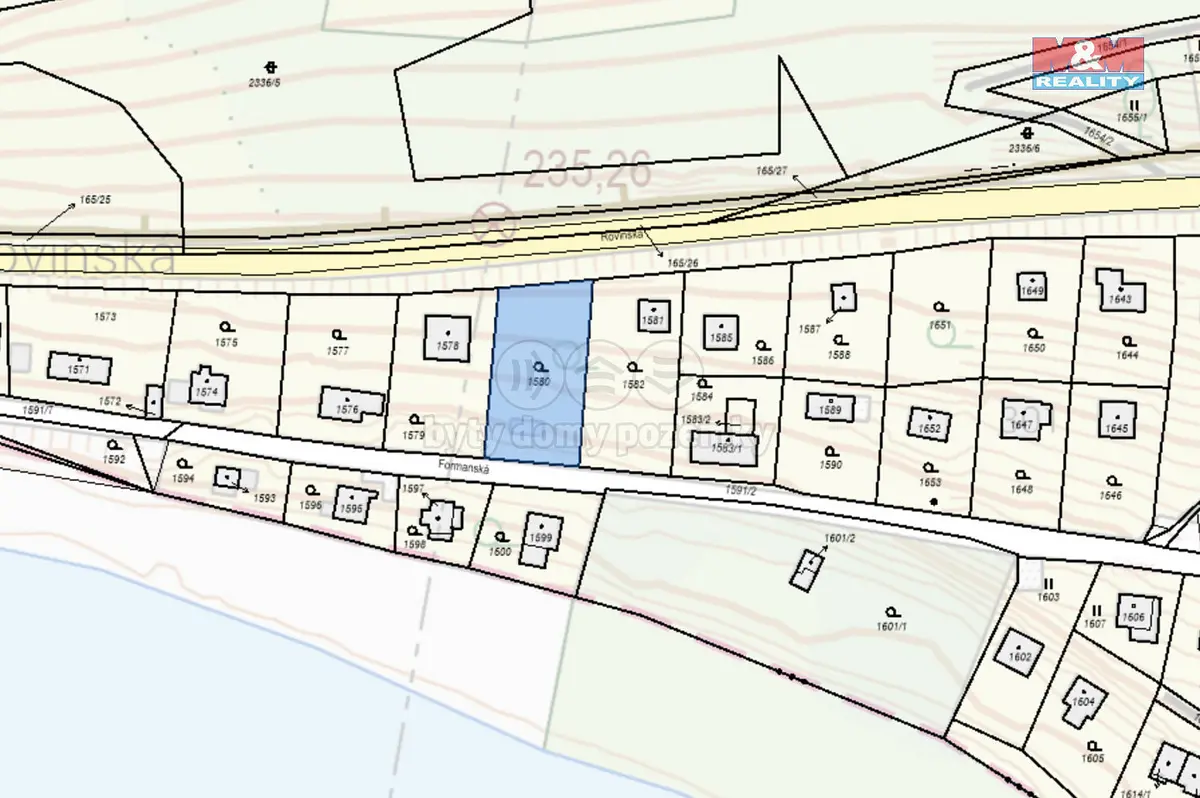 Prodej pozemku 589 m², Hlásná Třebaň