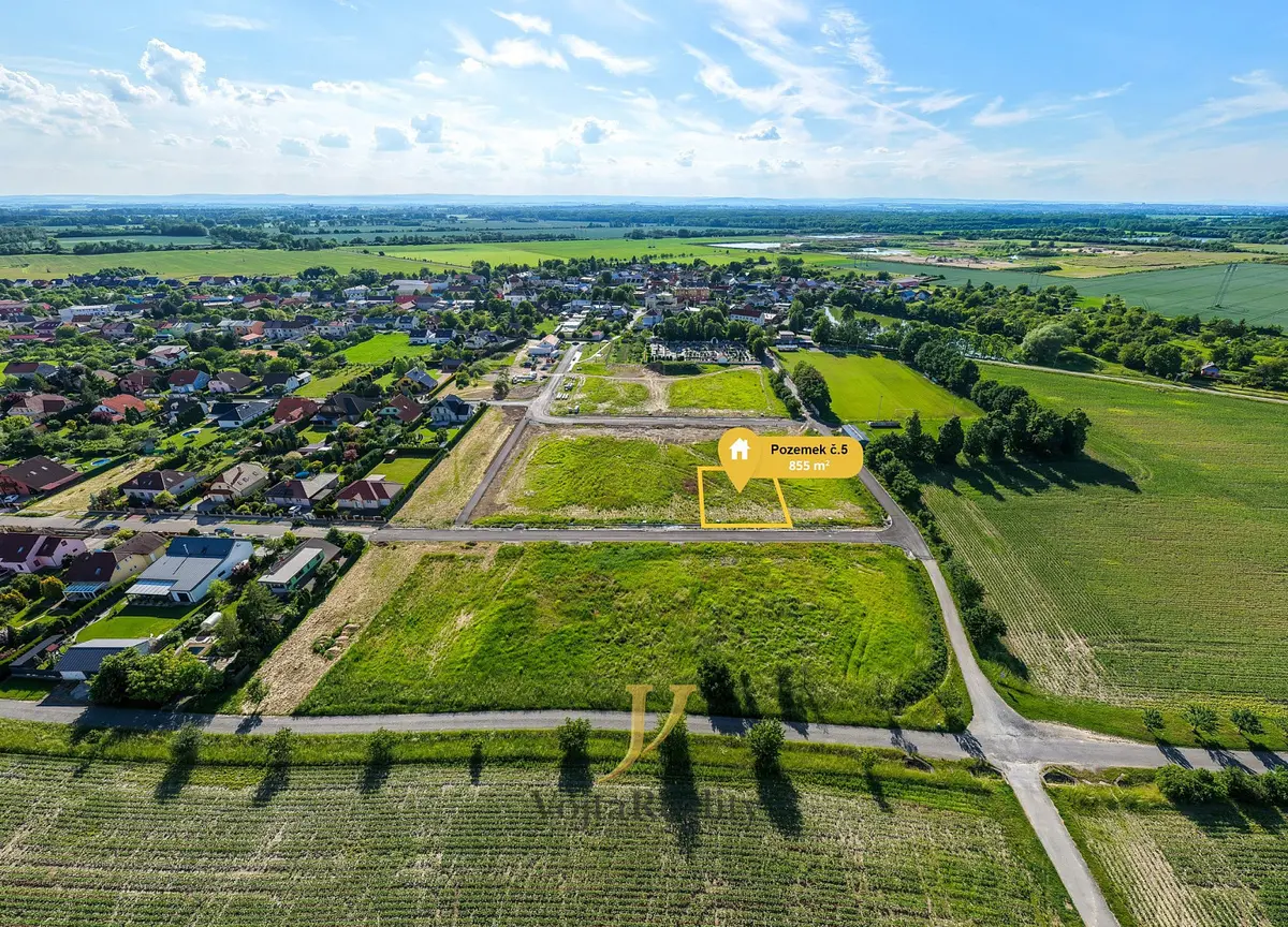 Prodej pozemku 855 m², Majetín · okres Olomouc