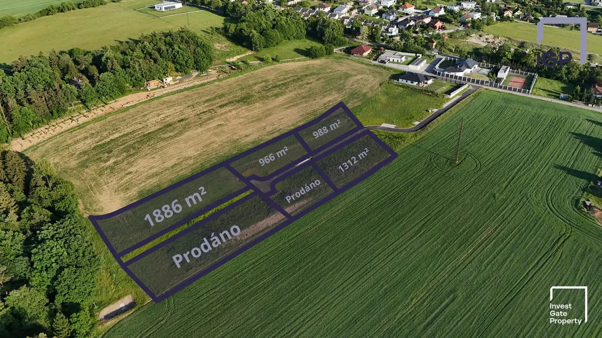 Prodej pozemku 312 m², Lišovská · Hůry