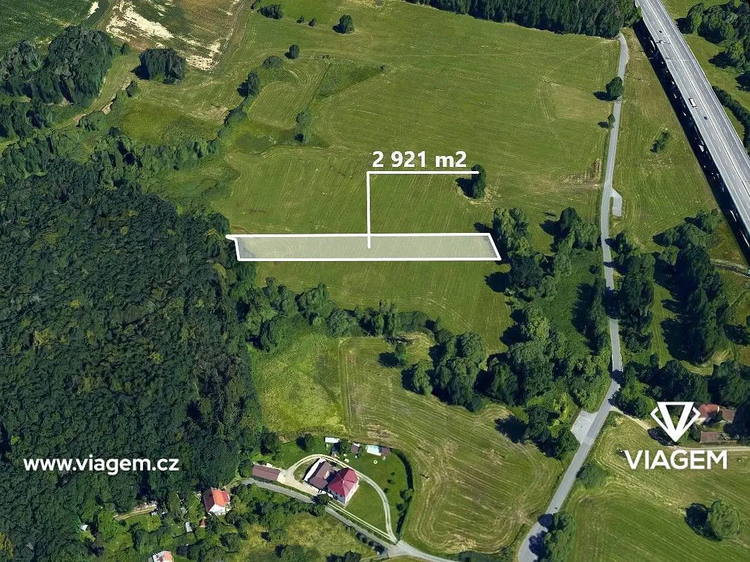 Prodej pozemku 1460 m², Zvěrotice · okres Tábor