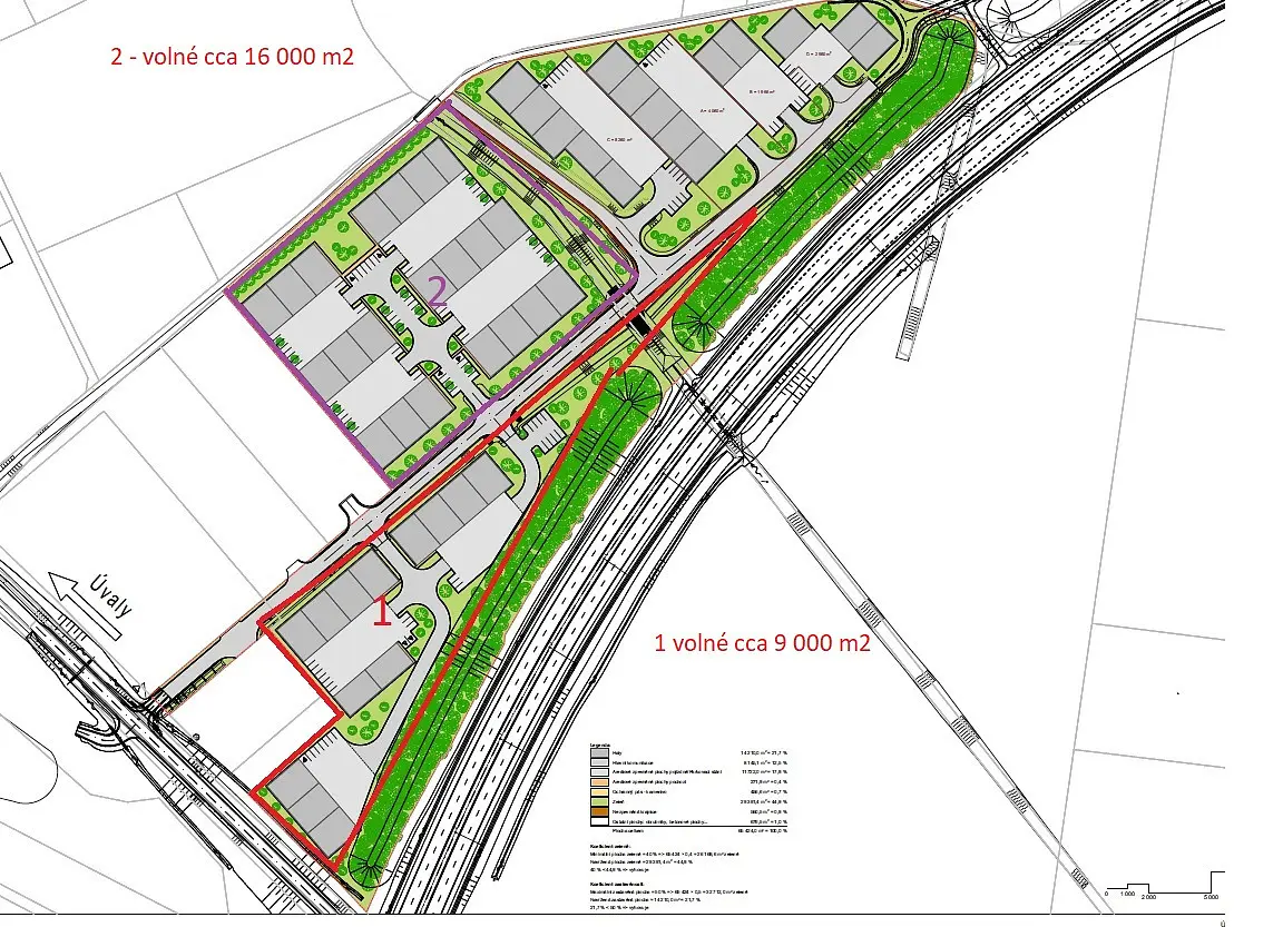 Prodej pozemku 5000 m², Úvaly · okres Praha-východ
