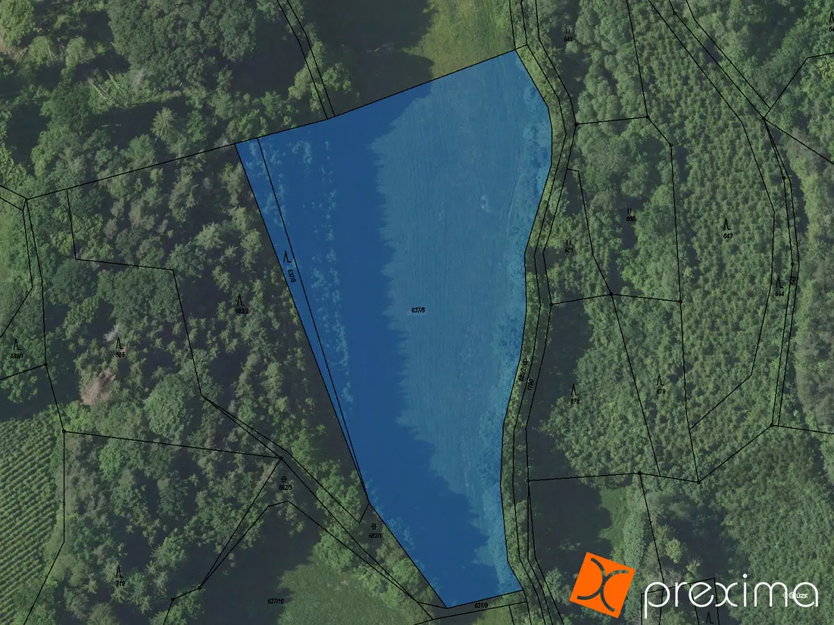 Prodej pozemku 1719 m², Olbramovice · okres Benešov