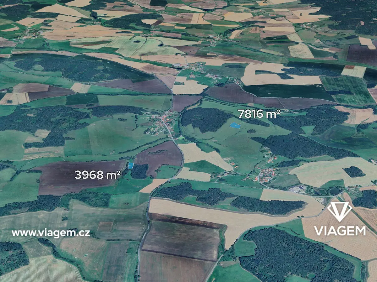 Prodej pozemku 589 m², Újezdec · okres Prachatice