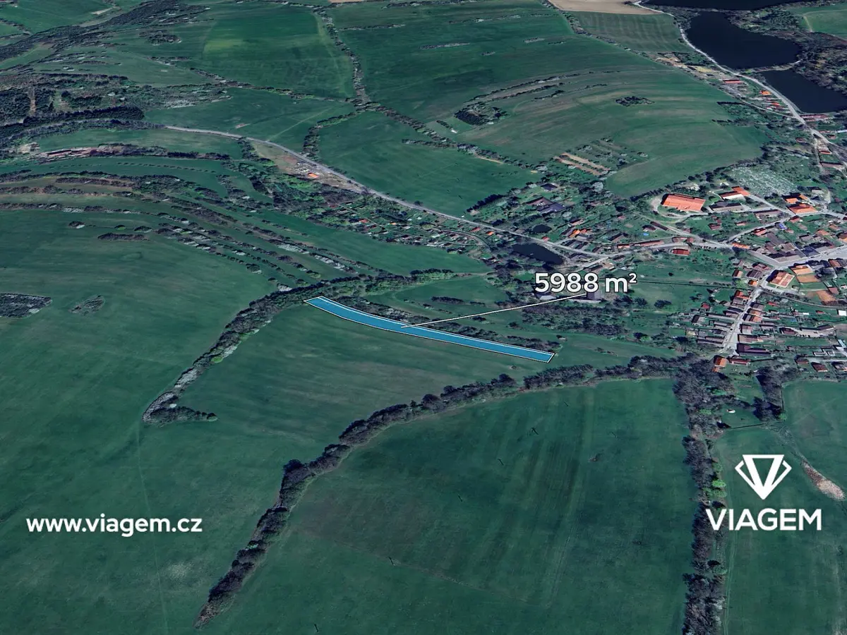 Prodej pozemku 998 m², Jistebnice · okres Tábor